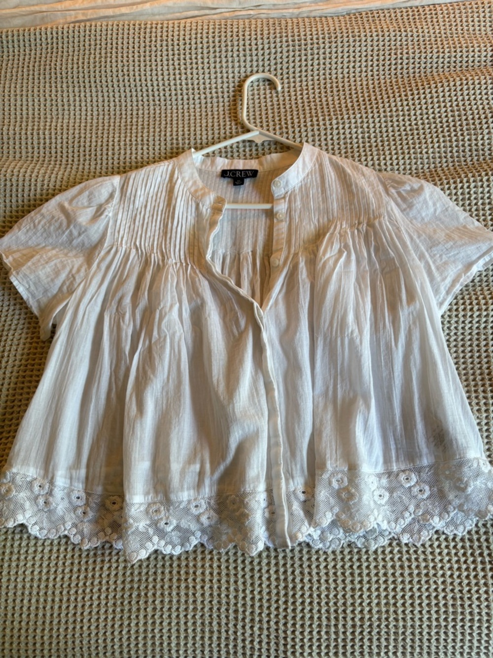 J.Crew Eyelet blouse XS